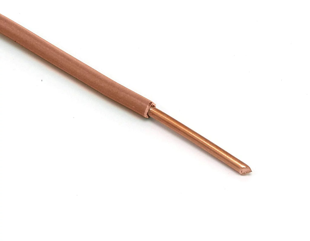 150 Feet Insulated Solid Copper THHN THWN Wire 14 AWG Brown B160529