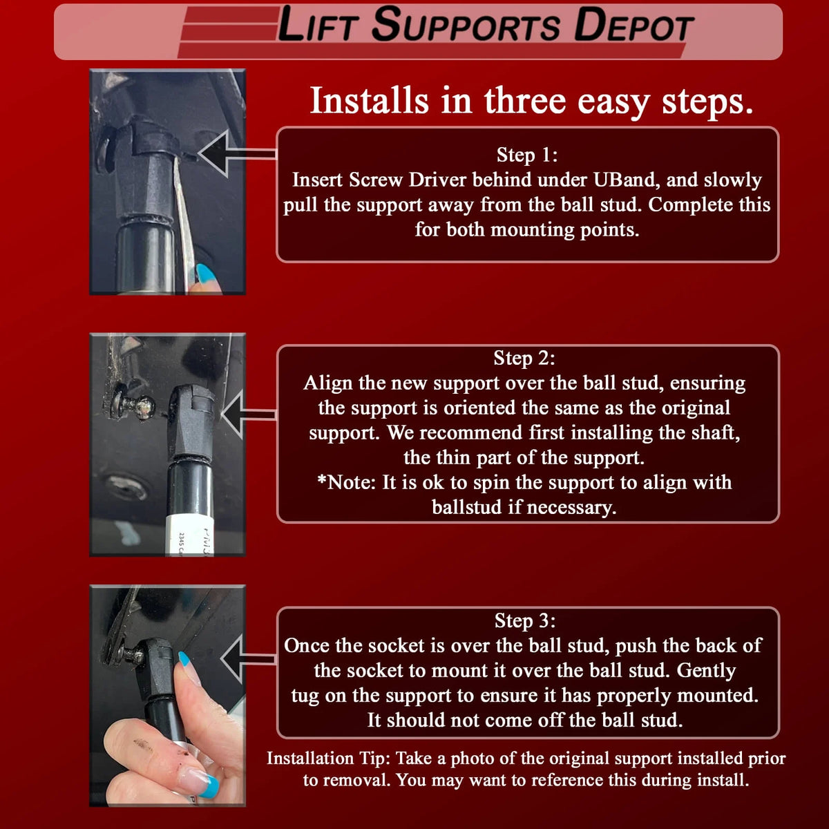 Hood Lift Gas Shock K44347