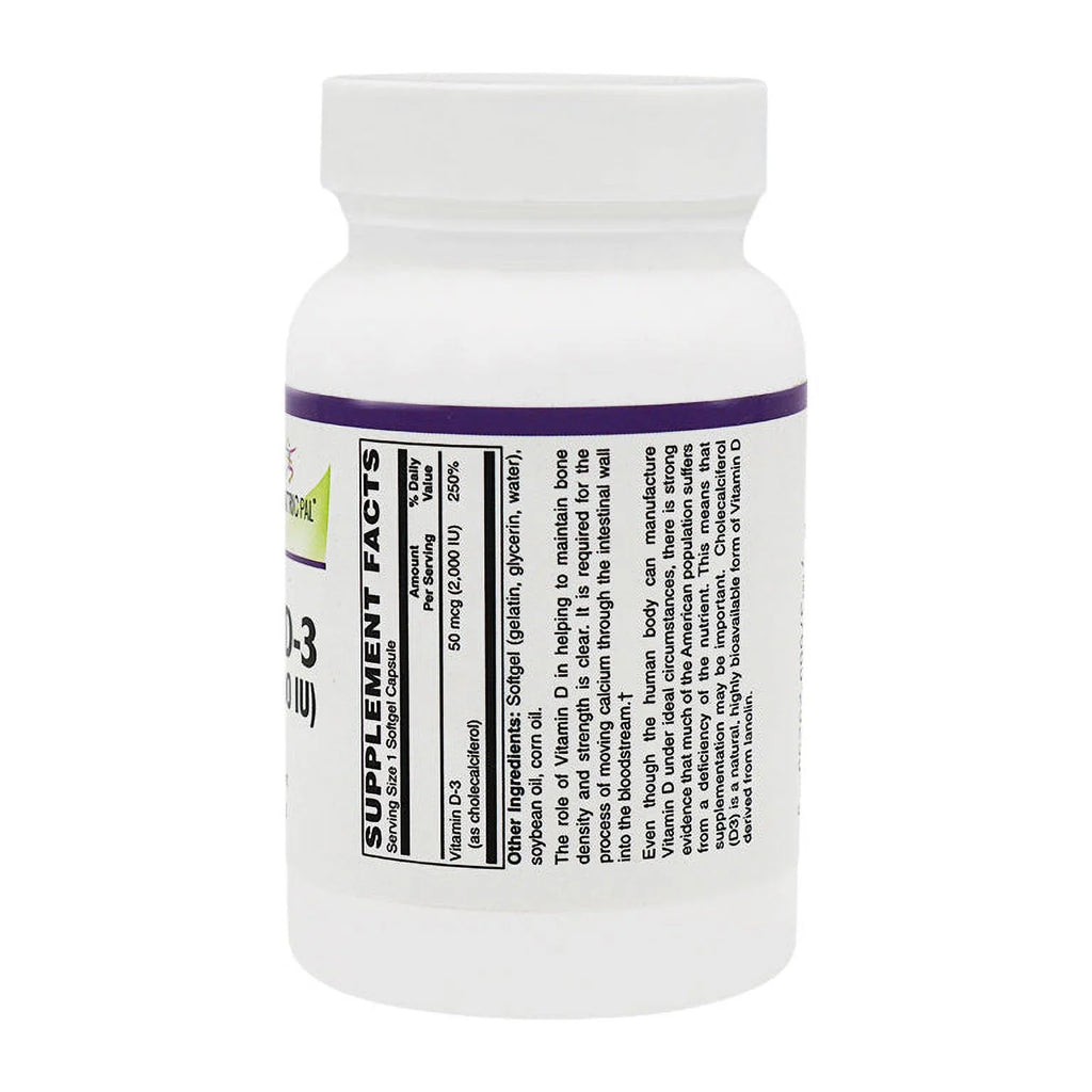 Vitamin D-3 50mcg Vegetarian Softgels 250 Count D83256