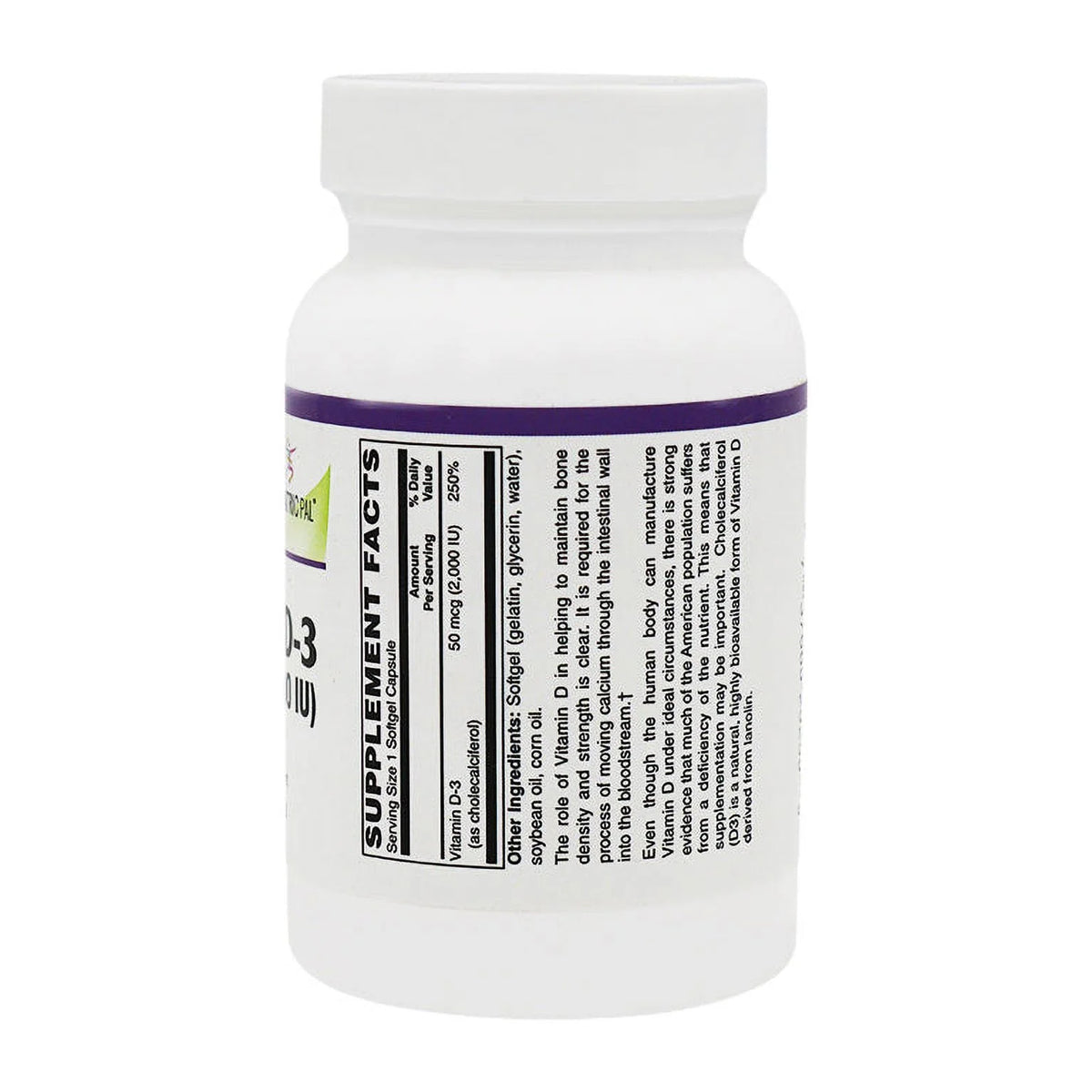Vitamin D-3 50mcg Vegetarian Softgels 250 Count D83256