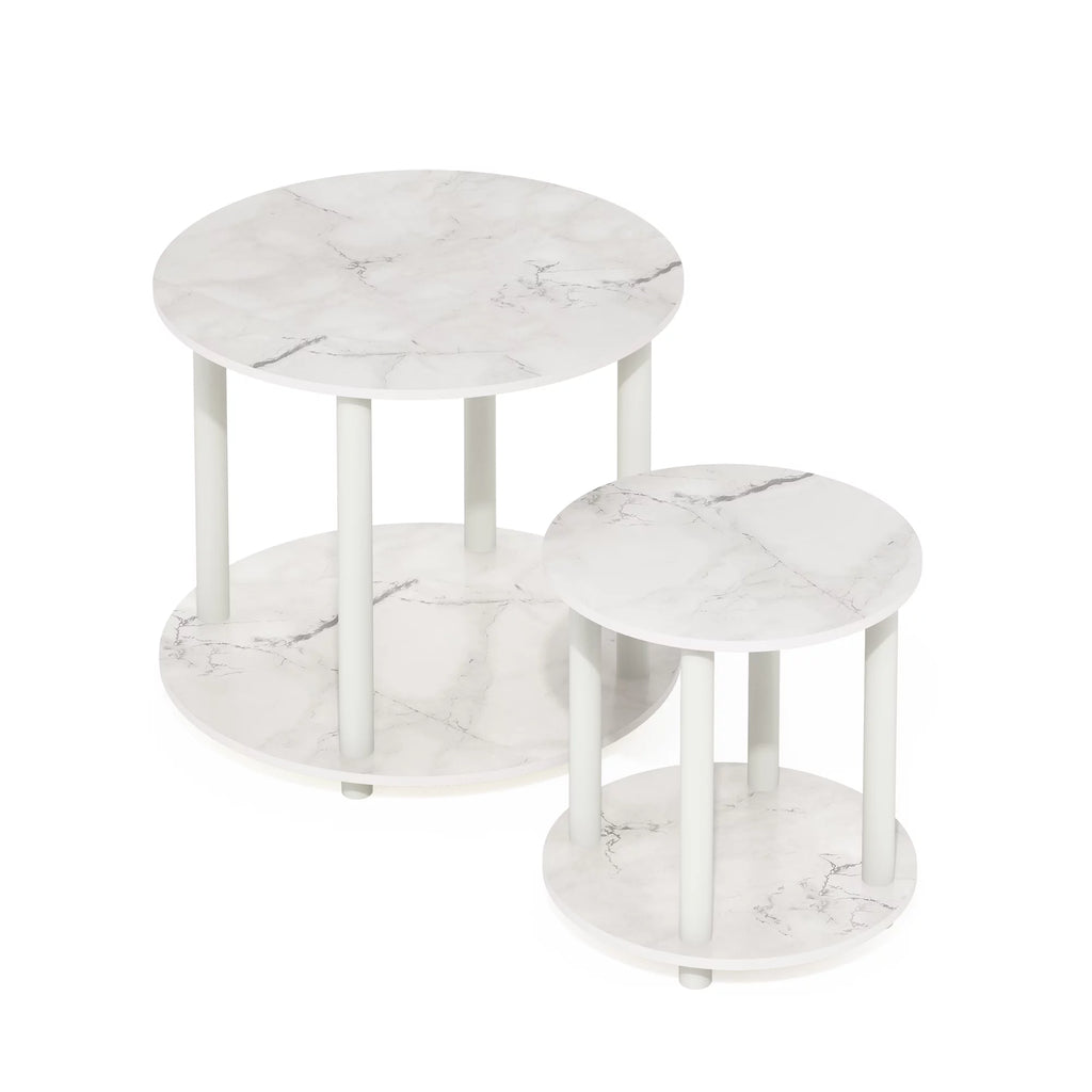2-Tier Round Wooden End Table R3998