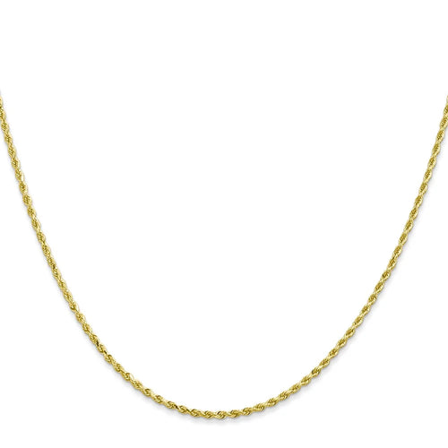 10 Karat Yellow Gold 1.5mm Rope Chain J69979