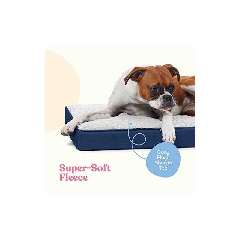 Orthopedic Large Dog Bed with Sherpa Top M9126