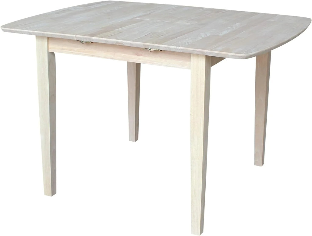 Unfinished Shaker Leg Dining Table With Extension B682263
