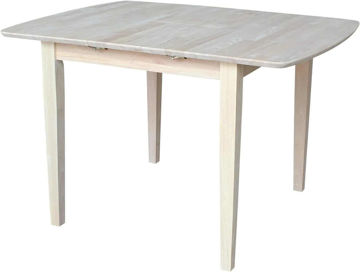 Unfinished Shaker Leg Dining Table With Extension B682263