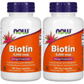 Biotin 5,000 Mcg 120 Vcaps Pack of 2 K368