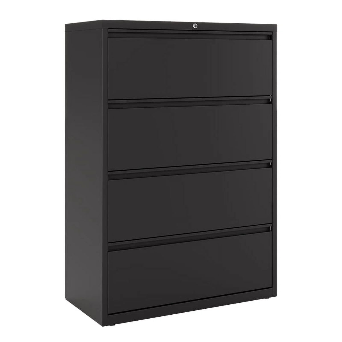 36" Wide 4 Drawer Metal Lateral File Cabinet Black E63014