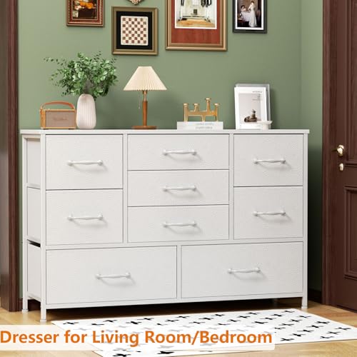 Black Oak 9 Drawer Wood Dresser S56768