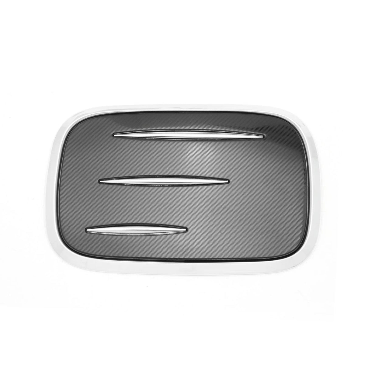 Carbon Fiber Style Fuel Tank Cover Trim Gas Cap Overlay I32698