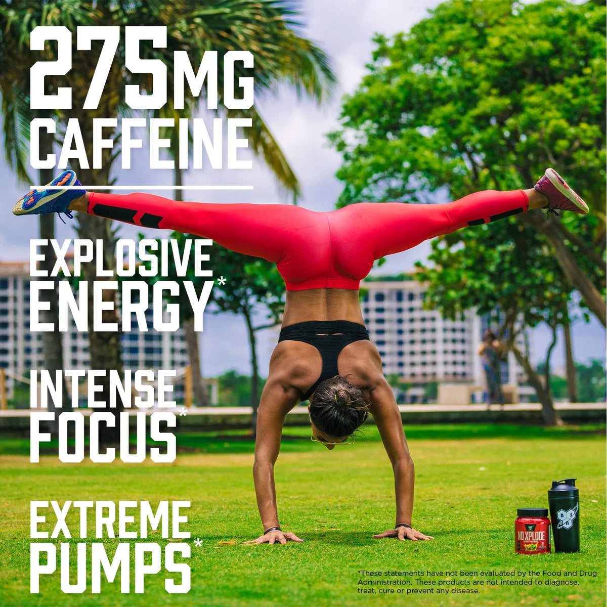 Pre Workout Powder with Creatine and Beta-Alanine, Grape, 60 Servings D605366
