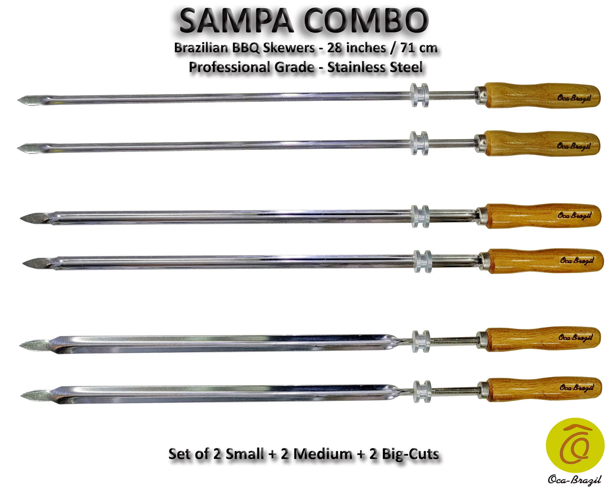 Set of 6 Brazilian Skewers 28" O791438