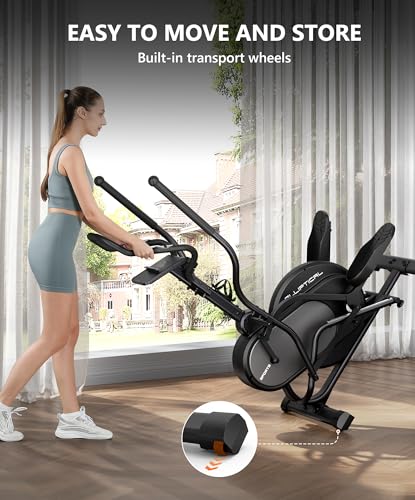 3-in-1 Elliptical Exercise Machine with 16 Levels Resistance F5869