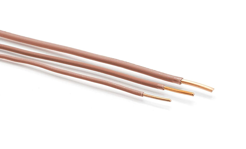150 Feet Insulated Solid Copper THHN THWN Wire 14 AWG Brown B160529