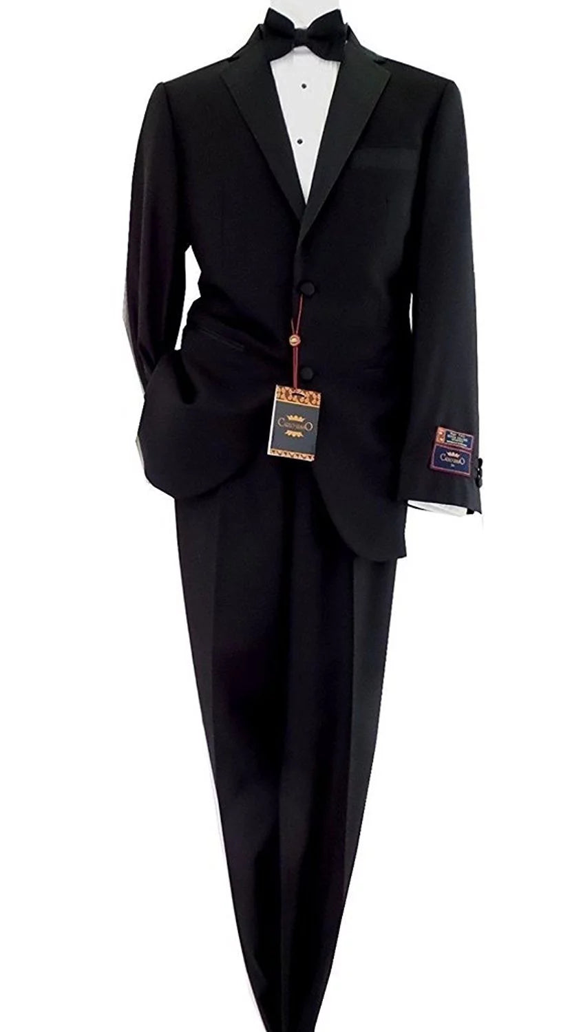 Black Single Breasted Notch Lapel Tuxedo Suit Set U18949