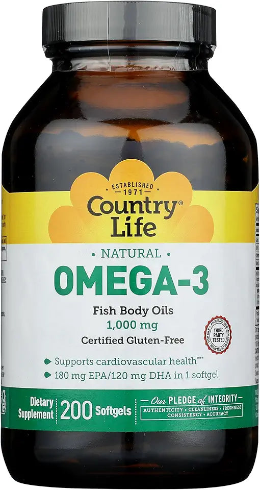 Omega-3 1000Mg Fish Oil 200-Softgel C5368