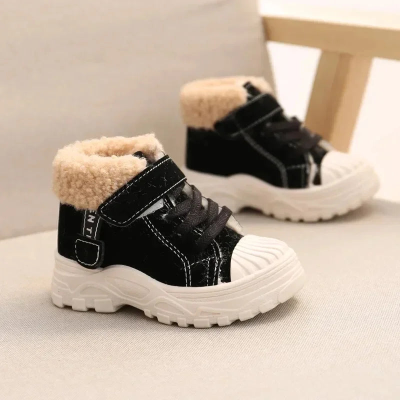 Children Warm Winter Boots Velvet Cotton Waterproof Short Boots V276109
