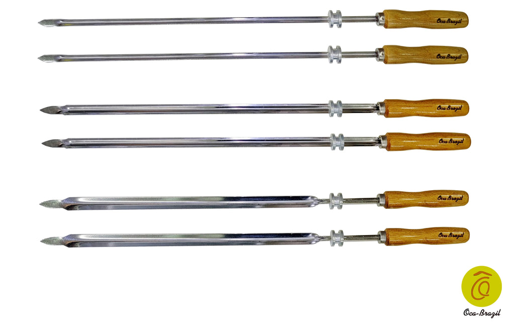 Set of 6 Brazilian Skewers 28" O791438