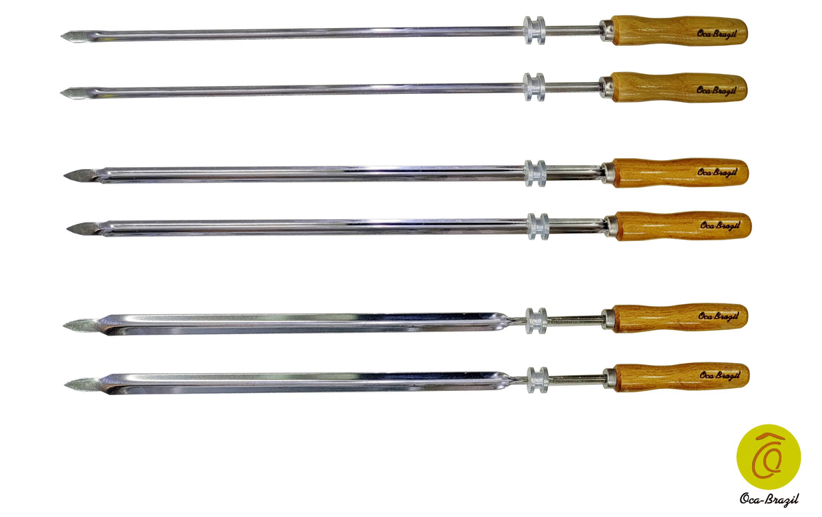 Set of 6 Brazilian Skewers 28" O791438