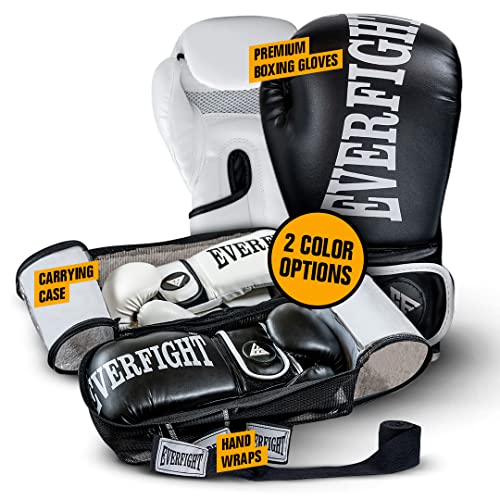Boxing Gloves Set with Wraps & Carrying Bag, 10-16 oz I242488
