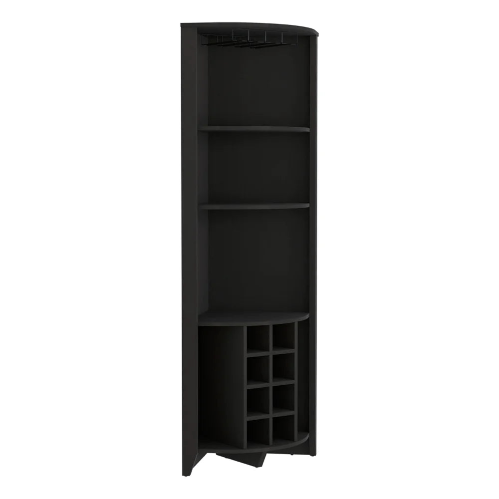 Dark Brown Corner Bar Cabinet N77941