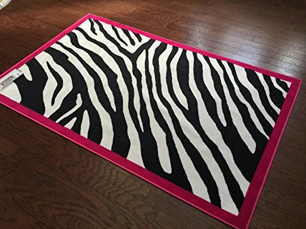 Pink Zebra Kids Area Rug 6'7"x9'2" B2850