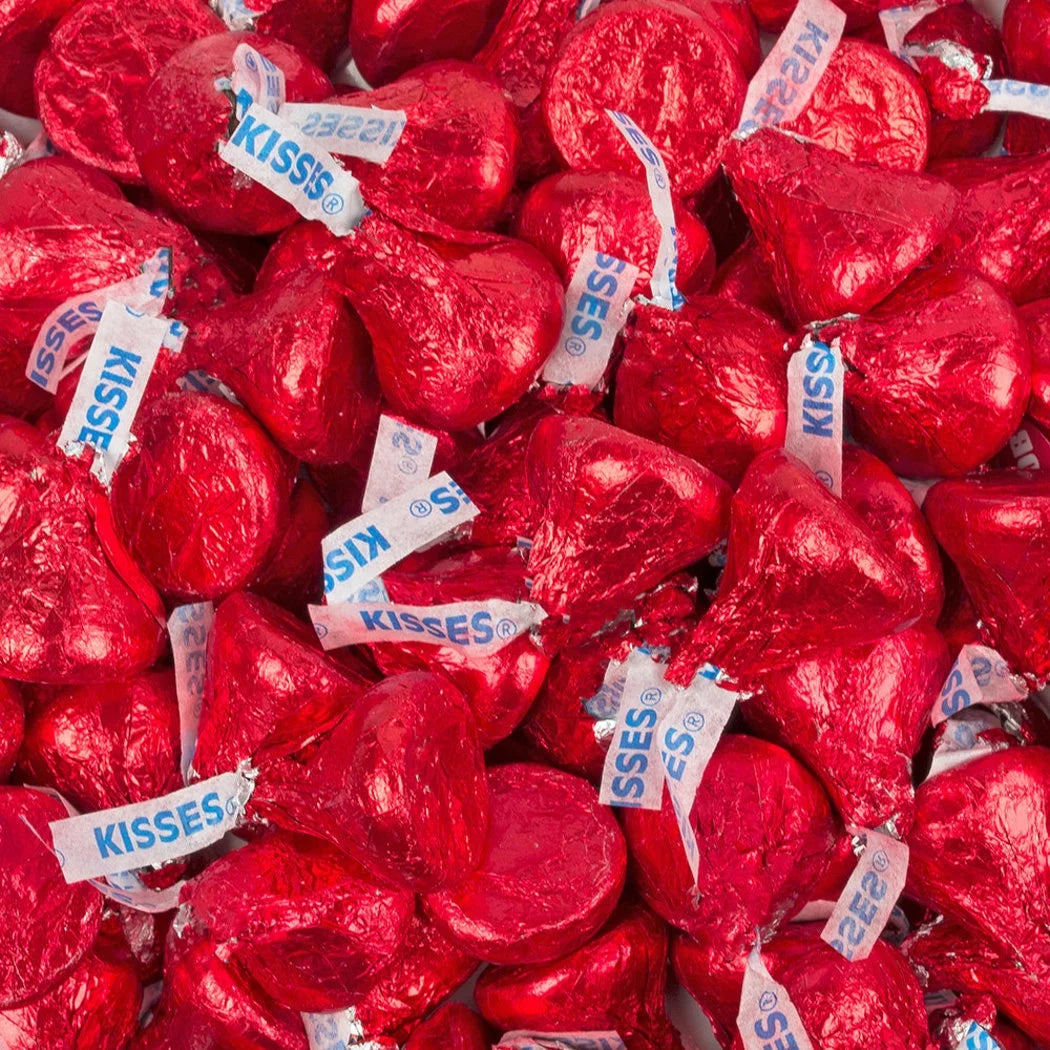 Red Hershey Kisses 1lb bag A1030