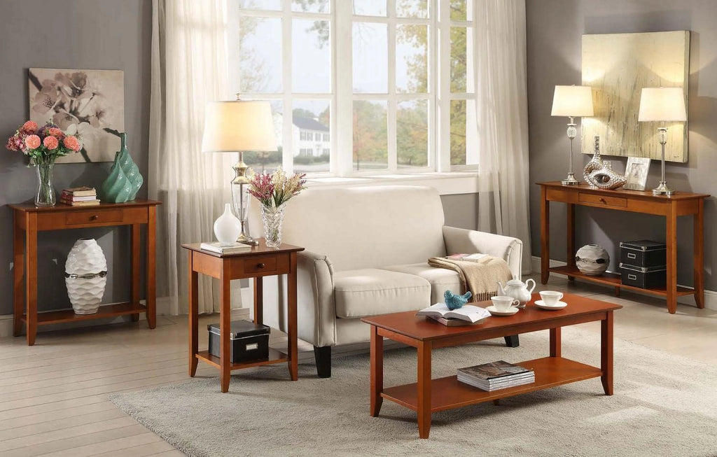 Cherry Console Table With Drawer Q4243