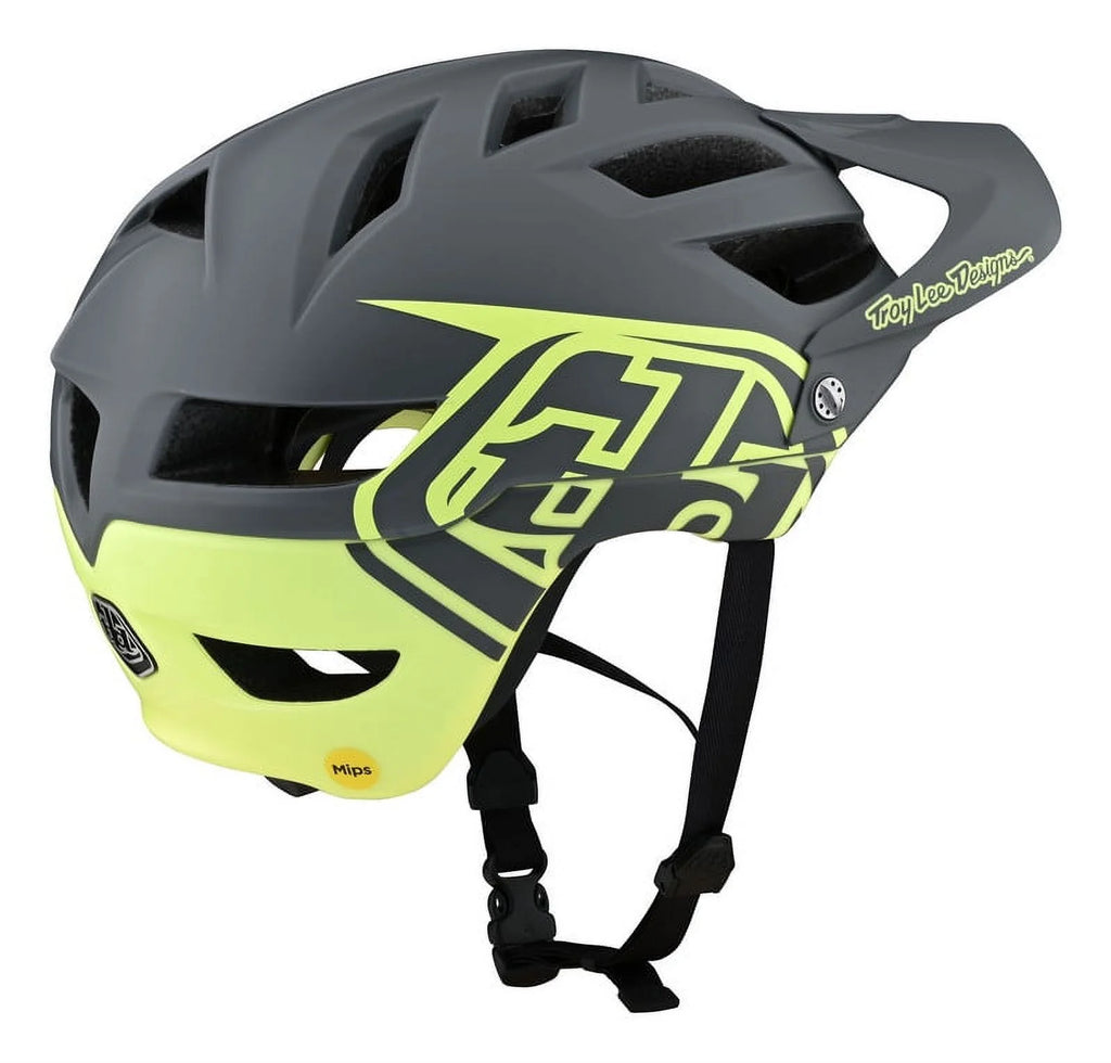 MIPS MTB Mountain Bike Helmet Gray/Yellow V7148