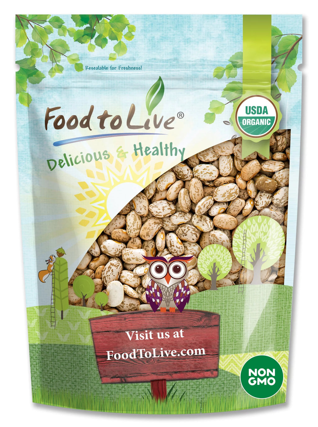 Organic Pinto Beans, 5 Pounds K434572