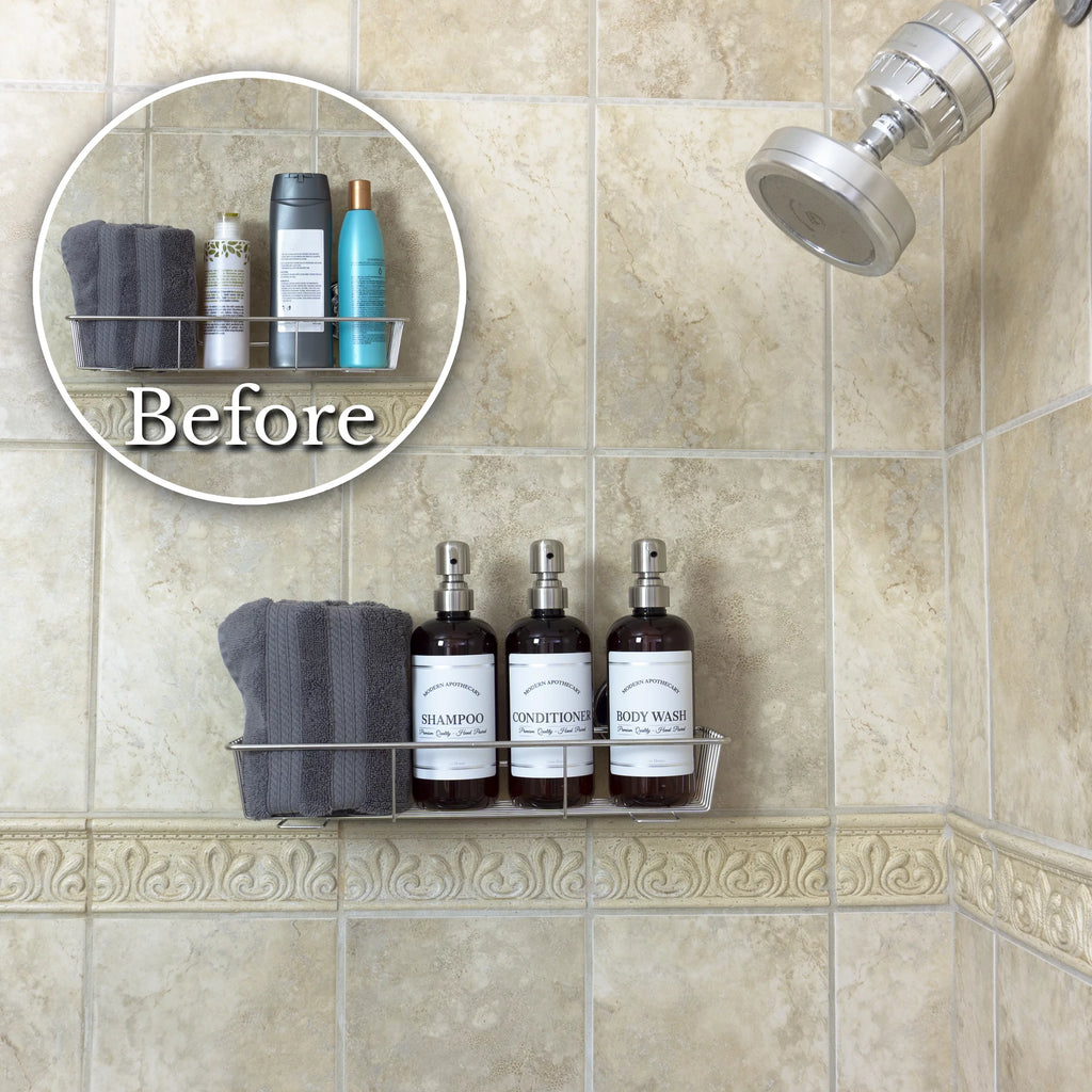 Refillable Body Wash, Shampoo and Conditioner Bottles 16 oz 3 Pack P53313