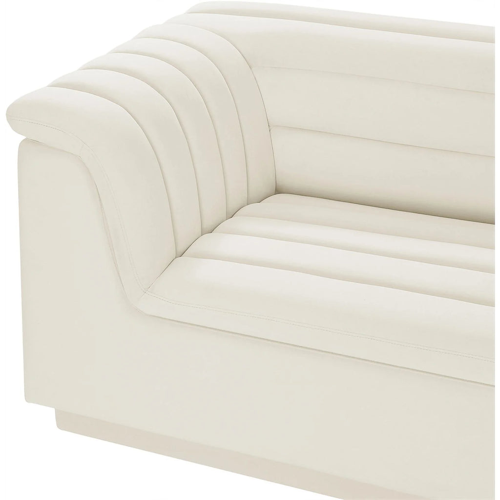 Cream Velvet Modular Sofa Z7973