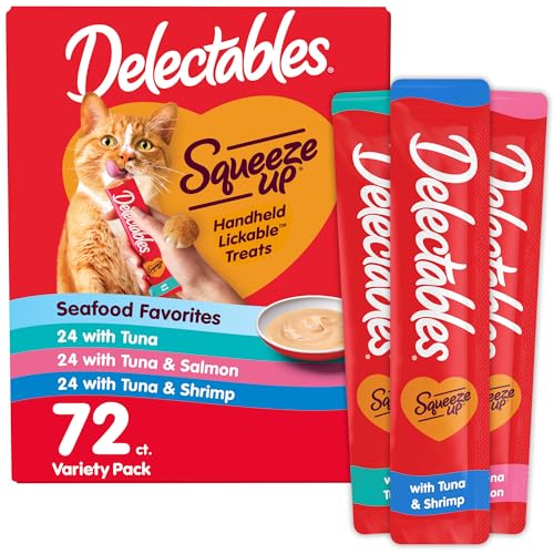 Seafood Variety Pack Squeezable Wet Cat Treats 54 Tubes Q215906