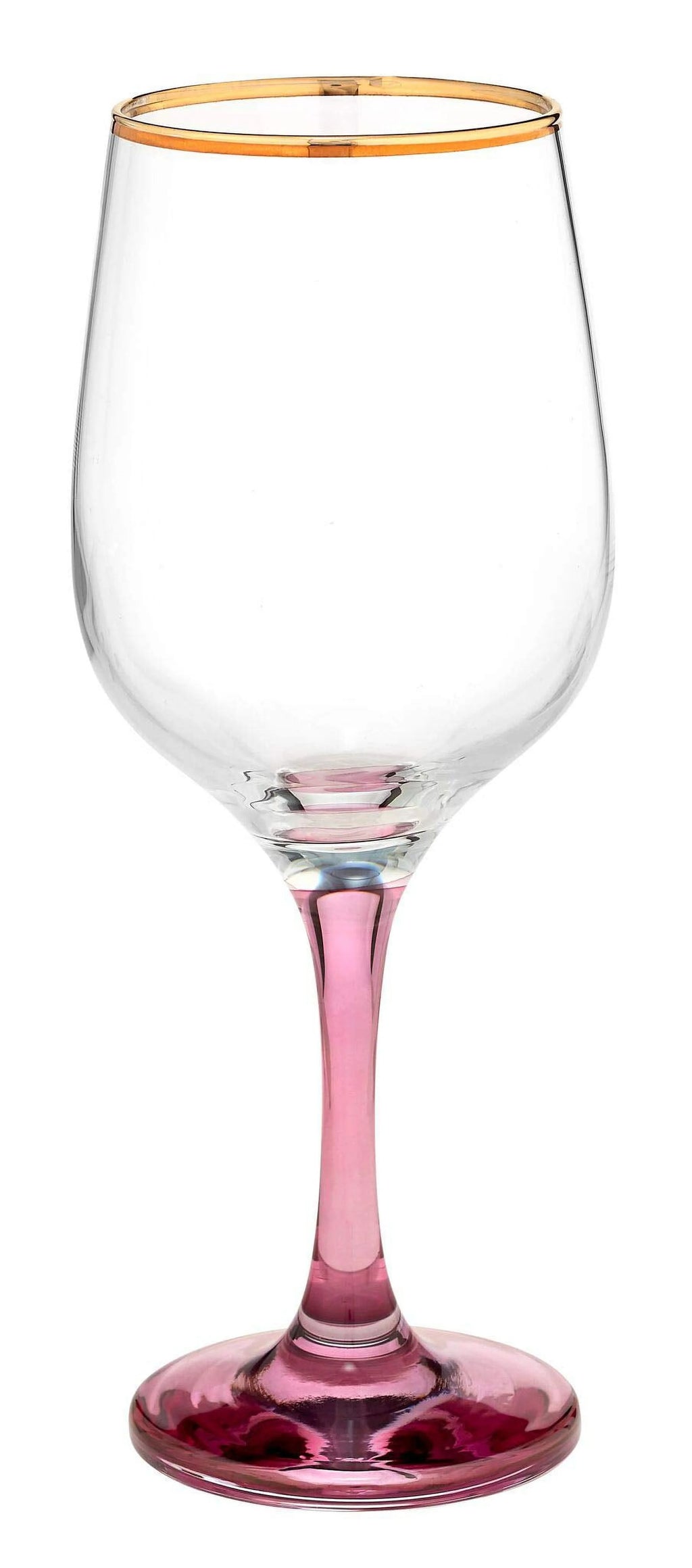 Set of 4 Italian Crystal Wine Water Beverage Glasses 15oz V912