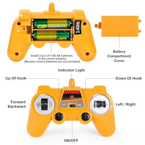Remote Control Dump Truck Toy with Lights C181019