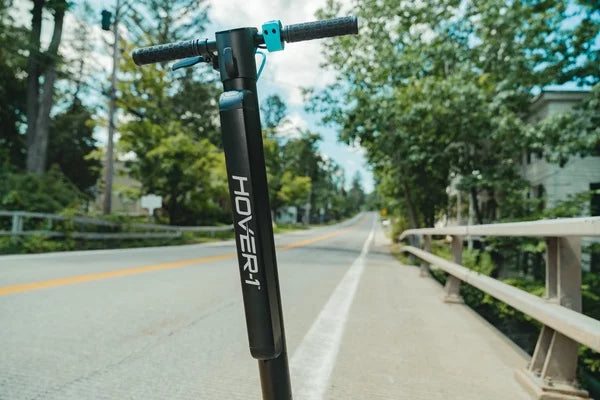 Electric Scooter with LED Headlights, 15 MPH Max Speed, 220 lbs Max Weight, Black U4722
