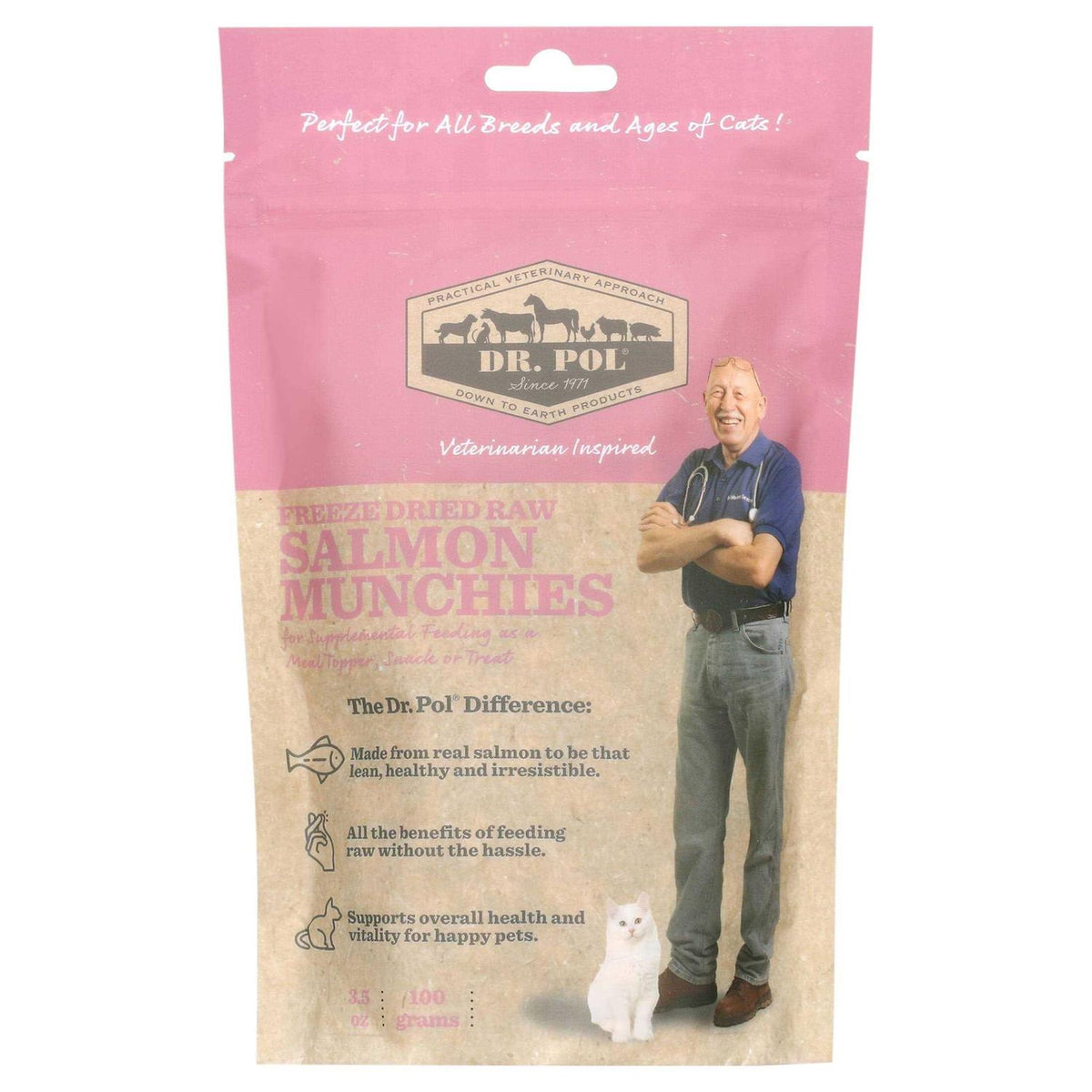 Freeze Dried Salmon Dog Treat and Meal Topper V714