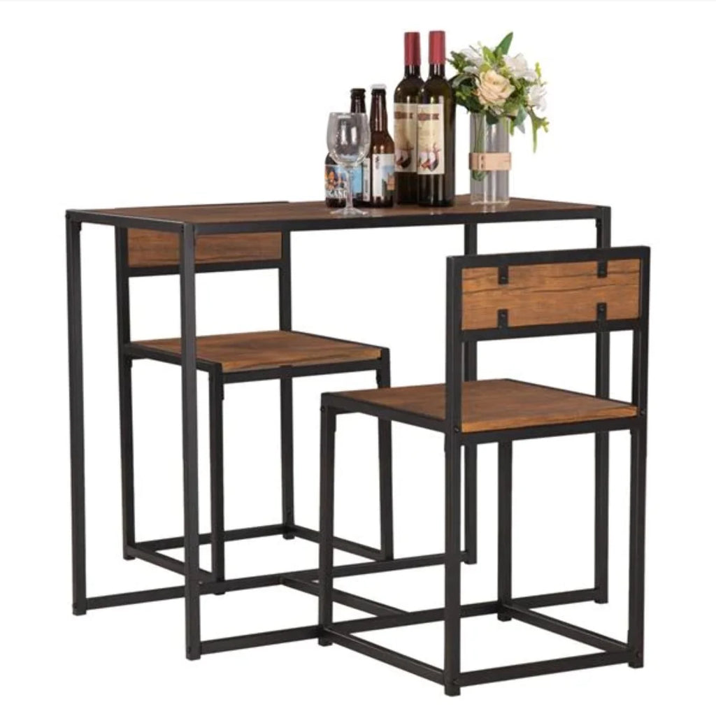 Wood Breakfast Table and Chair Three-Piece R7446
