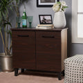 Walnut Finished Faux Wood Cabinet L526600