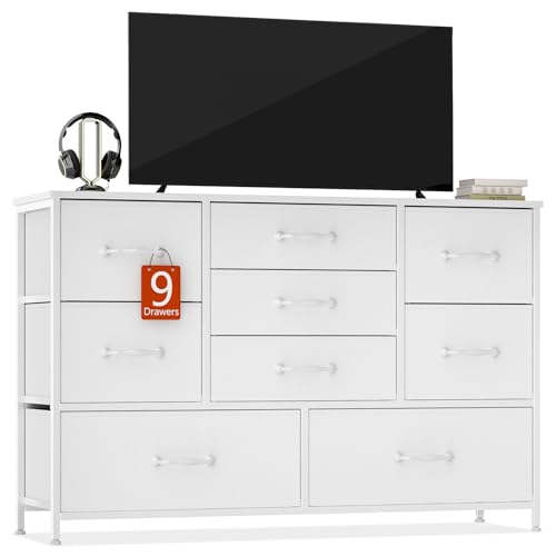 Black Oak 9 Drawer Wood Dresser S56768
