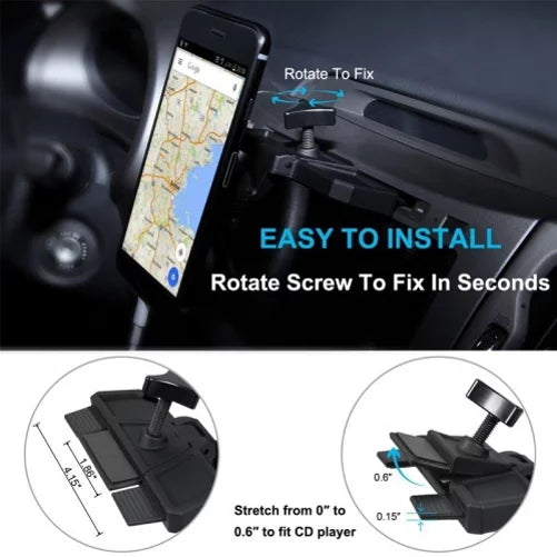 Magnetic CD Slot Car Mount E6341