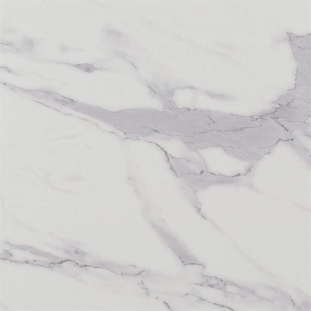 Modern Square Coffee Table in Faux White Marble L323050
