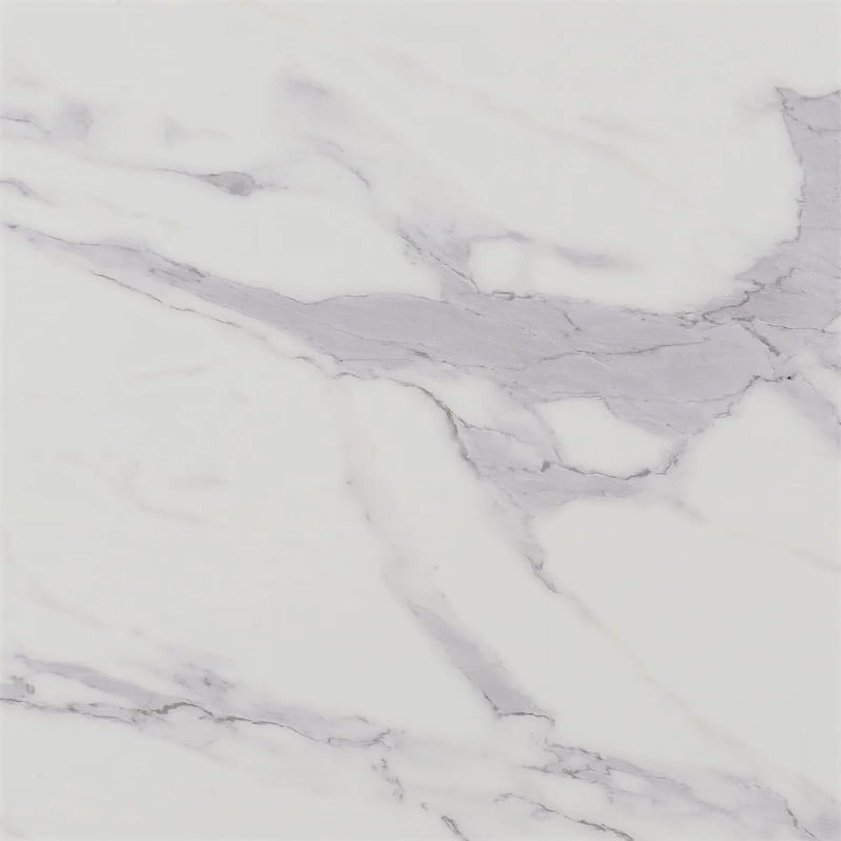 Modern Square Coffee Table in Faux White Marble L323050