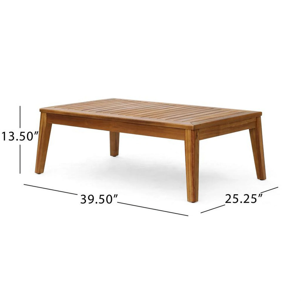 3 Seat Acacia Wood Outdoor Sofa Set Q759304