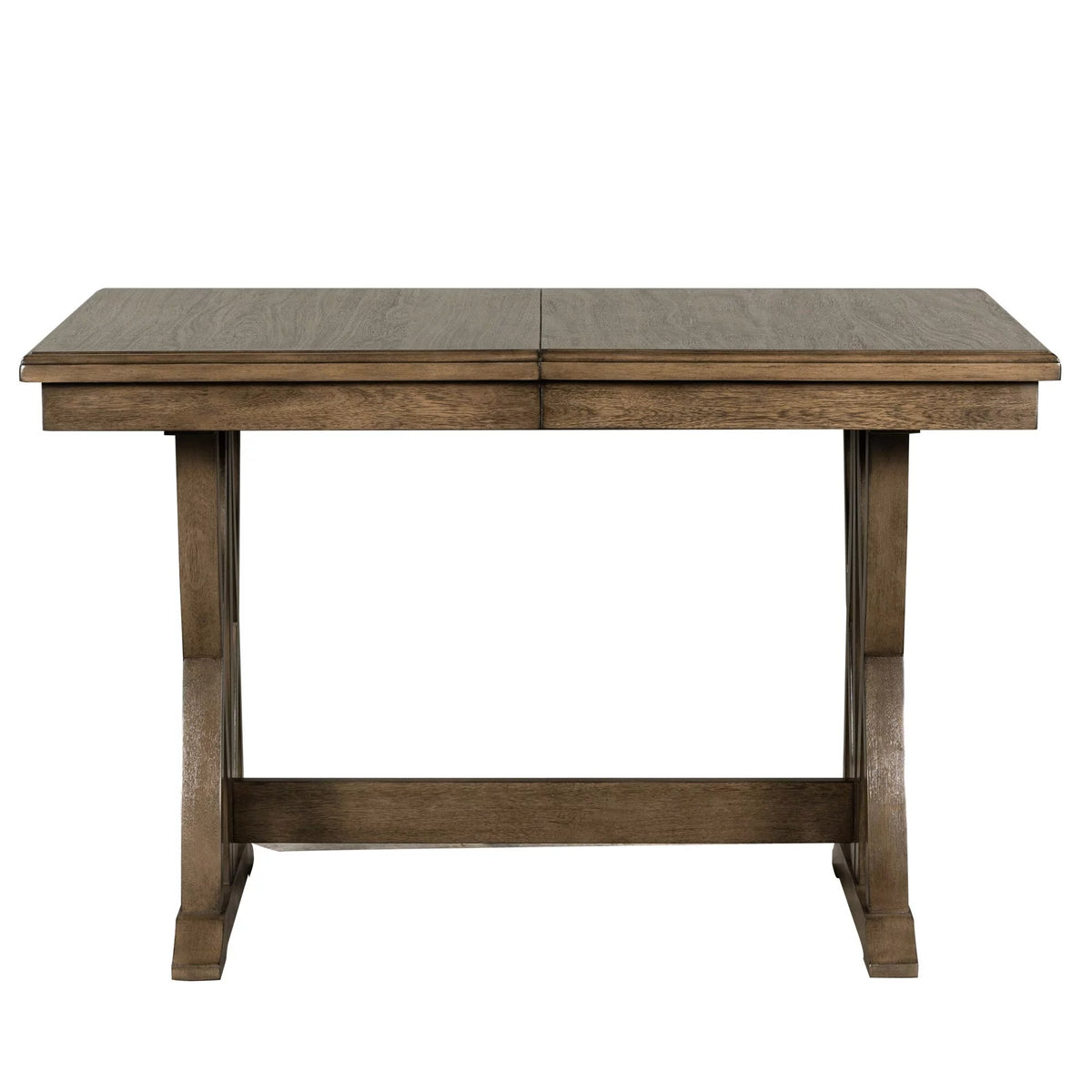 Solid Wood Extendable Dining Table Set for 6 with Upholstered Chairs P21746