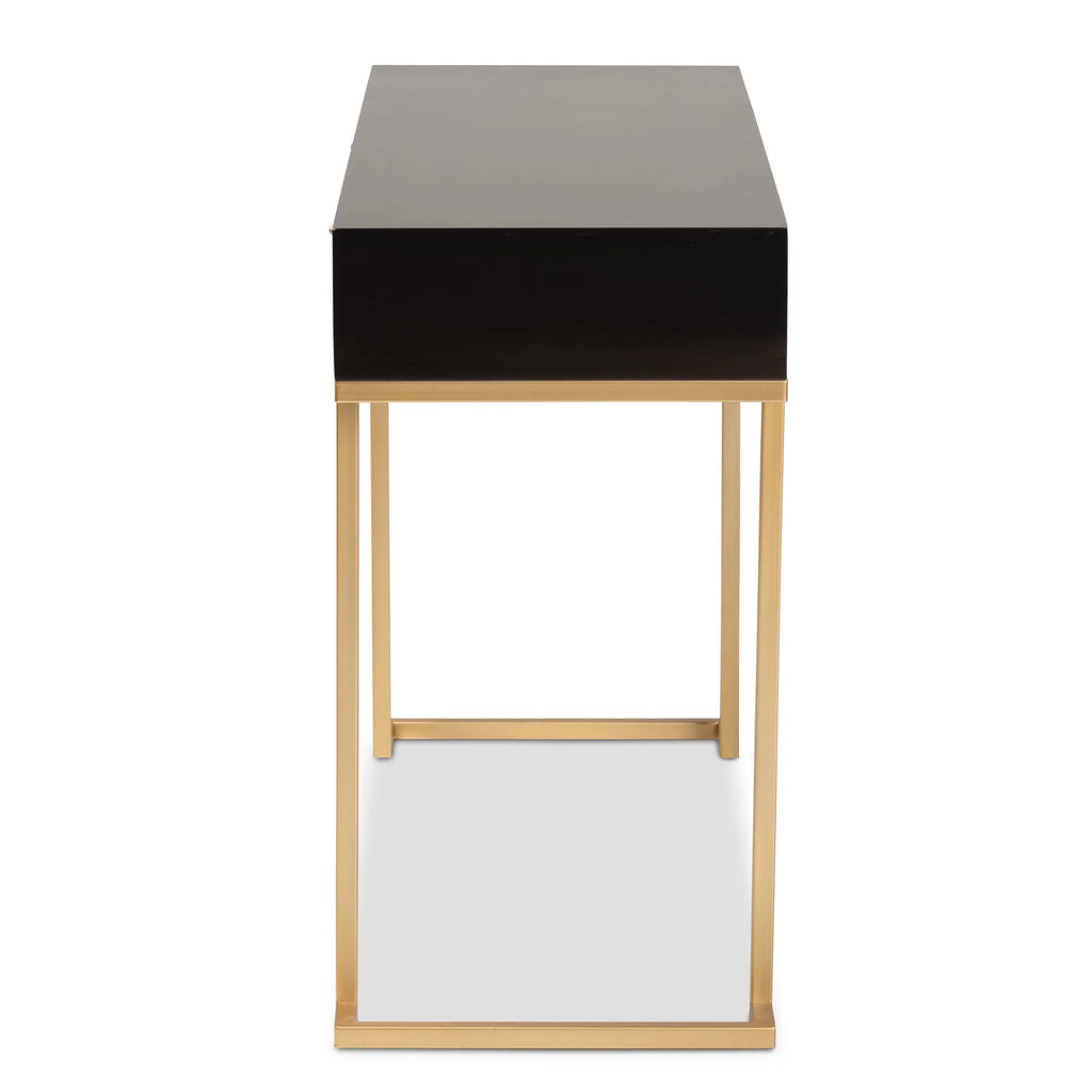 Modern Wood and Metal 2 Drawer Console Table R61300