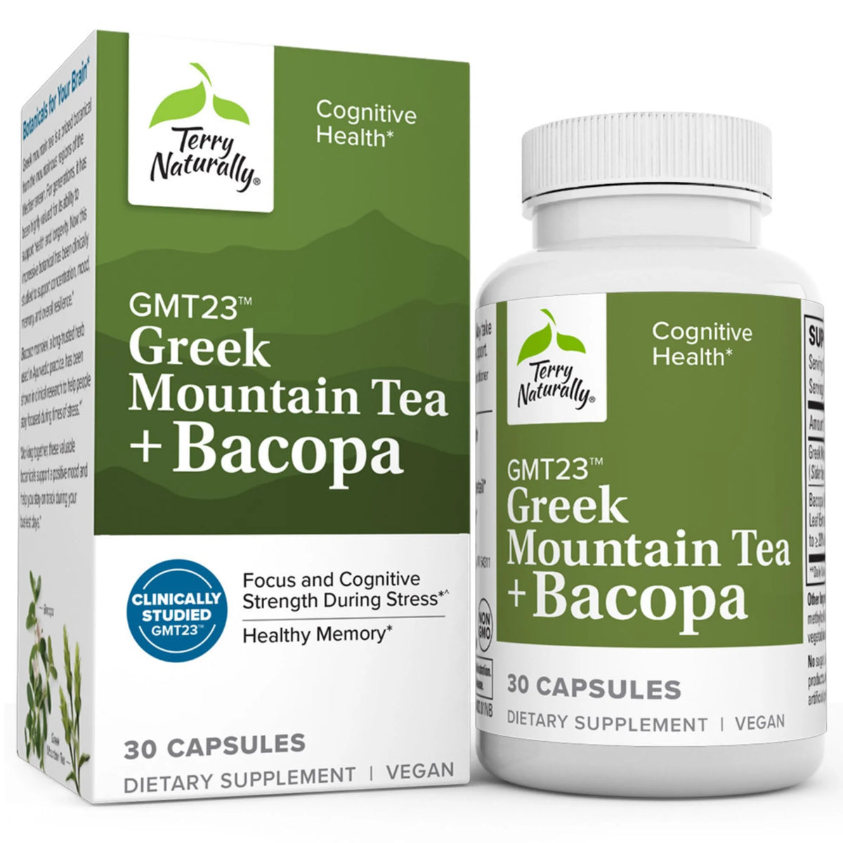 Greek Mountain Tea Bacopa 30 Capsules Vegan V1690