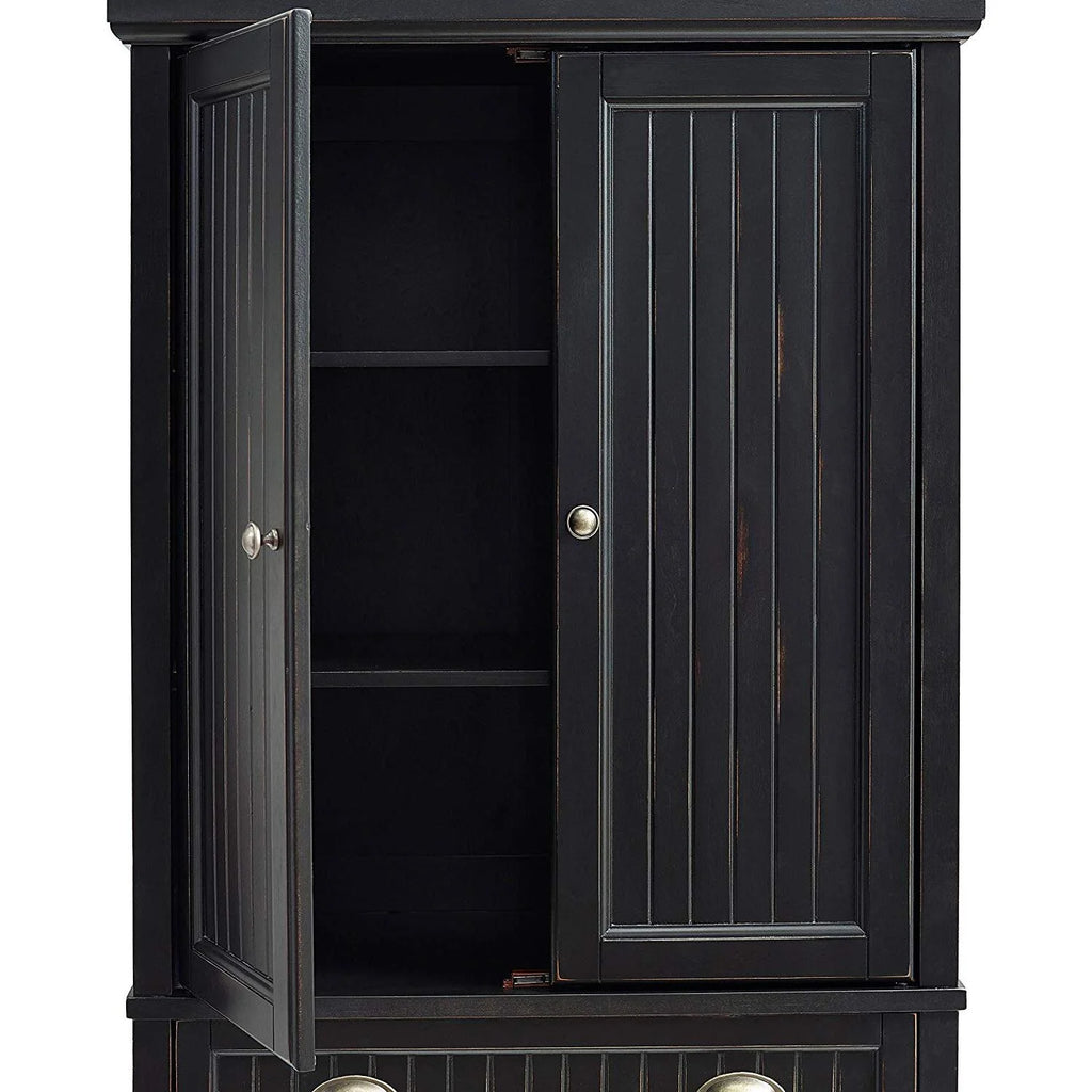 Distressed White Pantry X372