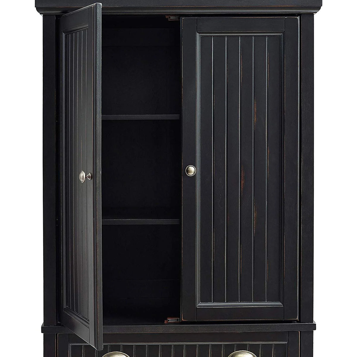 Distressed White Pantry X372