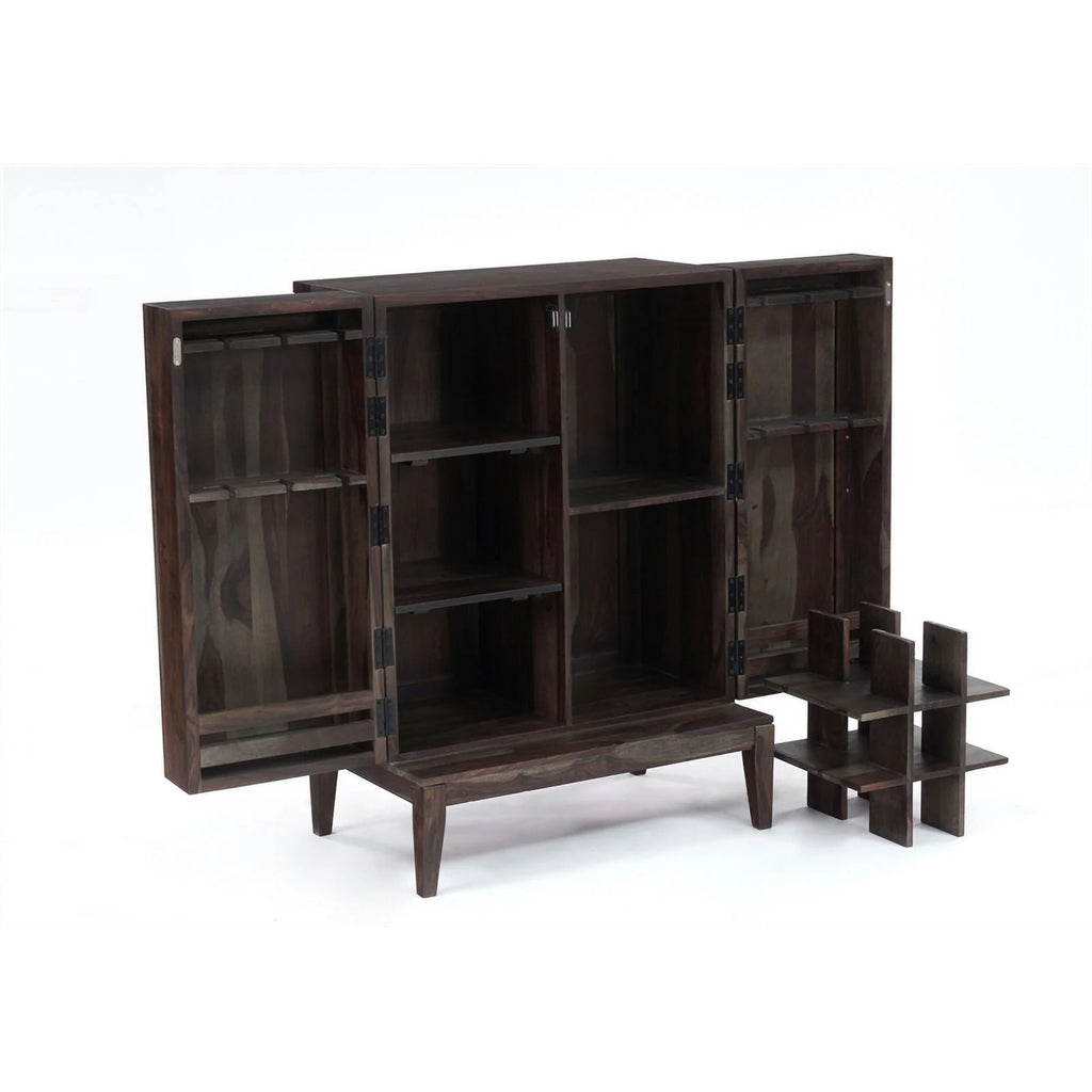 Solid Sheesham Wood Bar M301521