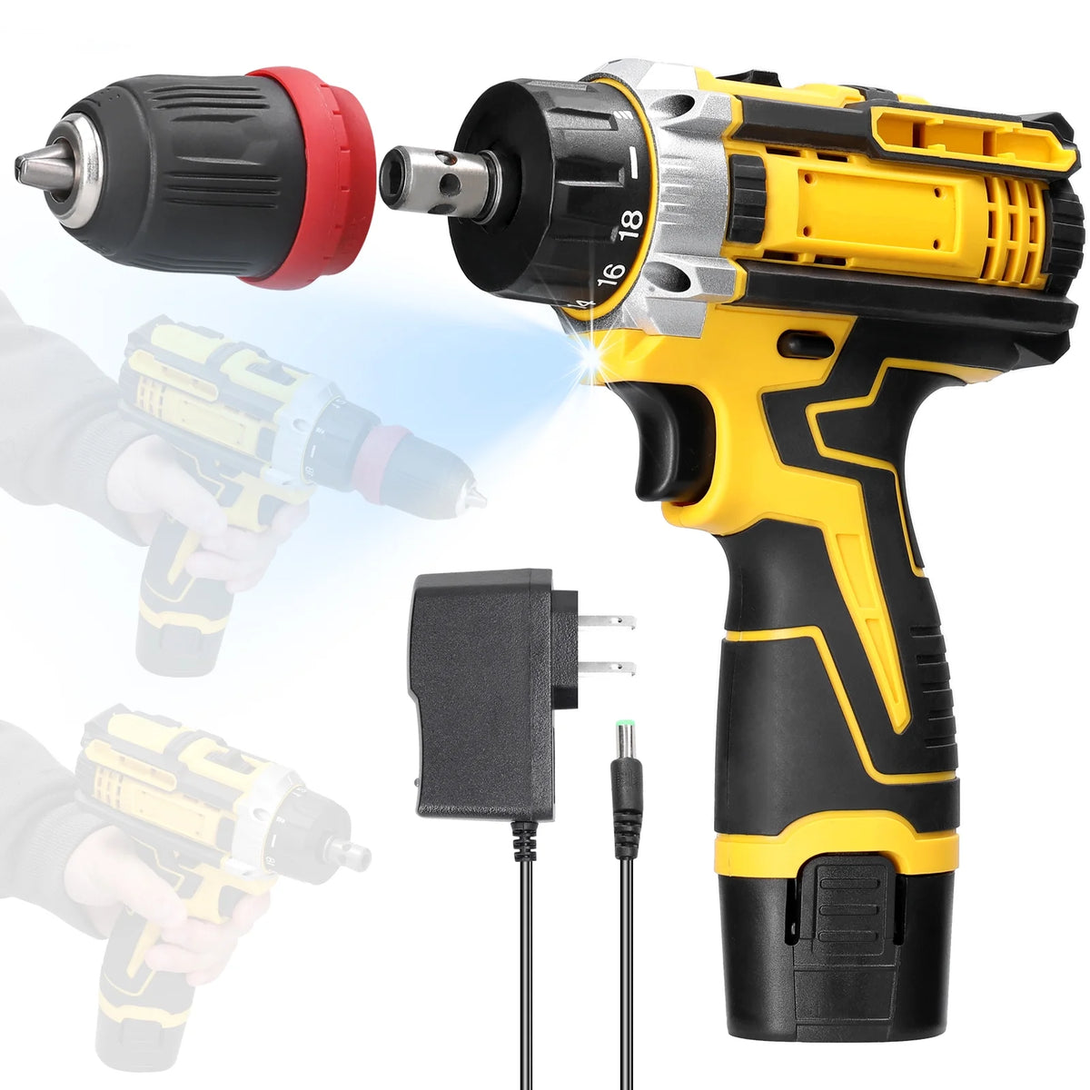 12 V 2in1 Drill Electric Screwdriver Brushed Motor Q769